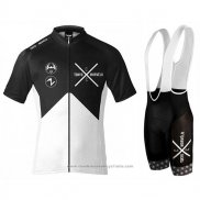 2017 Maillot Cyclisme Tokyo X Morvelo Blanc et Noir Manches Courtes et Cuissard