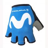 2018 Movistar Gants Ete Ciclismo Bleu Blanc