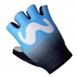 2018 Movistar Gants Ete Cyclisme Bleu Blanc