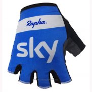 2018 Sky Gants Ete Ciclismo Bleu Blanc