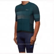 2019 Maillot Cyclisme Maap Aether Fonce Vert Manches Courtes et Cuissard