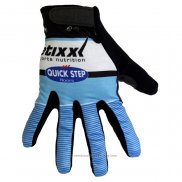 2020 Etixx Quick Step Gants Doigts Longs Cyclisme Bleu Noir Blanc