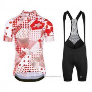 2020 Maillot Cyclisme Assos Erlkoenig Rouge Blanc Manches Courtes et Cuissard