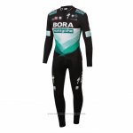 2020 Maillot Cyclisme Bora-hansgrone Noir Vert Manches Longues et Cuissard(1)
