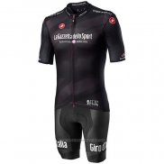 2020 Maillot Cyclisme Giro d'Italia Noir Manches Courtes et Cuissard