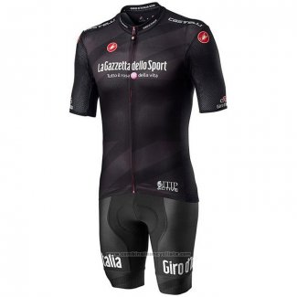 2020 Maillot Cyclisme Giro d'Italia Noir Manches Courtes et Cuissard