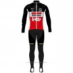 2020 Maillot Cyclisme Lotto Soudal Noir Blanc Rouge Manches Longues et Cuissard(1)