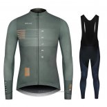 2020 Maillot Cyclisme NDLSS Gris Manches Longues et Cuissard