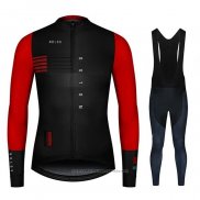 2020 Maillot Cyclisme NDLSS Noir Rouge Manches Longues et Cuissard