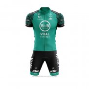 2020 Maillot Cyclisme Vital Concept-BB Hotels Blanc Vert Manches Courtes et Cuissard(1)