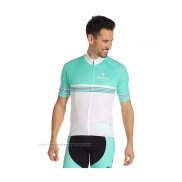 2021 Maillot Cyclisme Bianchi Blanc Vert Manches Courtes et Cuissard(2)