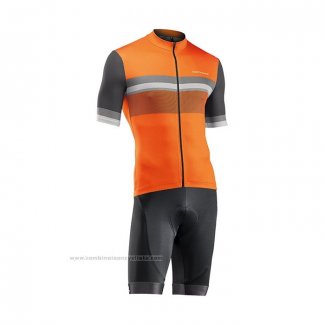 2021 Maillot Cyclisme Northwave Orange Manches Courtes et Cuissard