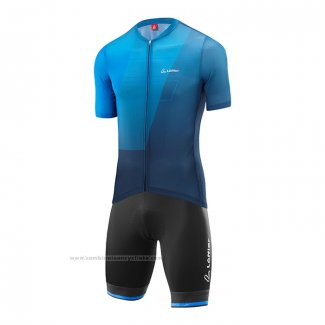 2022 Maillot Cyclisme Loffler Bleu Manches Courtes et Cuissard