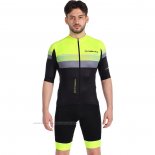 2022 Maillot Cyclisme Nalini Jaune Manches Courtes et Cuissard