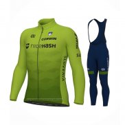 2023 Maillot Cyclisme Slovenie Vert Manches Longues et Cuissard