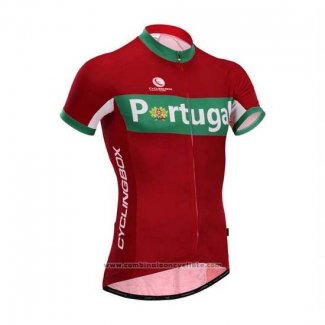 2014 Maillot Cyclisme Fox Cyclingbox Rouge et Vert Manches Courtes et Cuissard