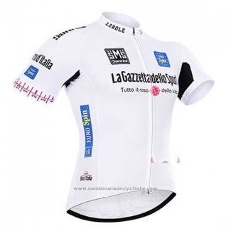 2015 Maillot Cyclisme Giro d'Italia Blanc Manches Courtes et Cuissard