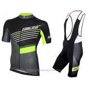 2016 Maillot Cyclisme Nalini Noir et Vert Manches Courtes et Cuissard