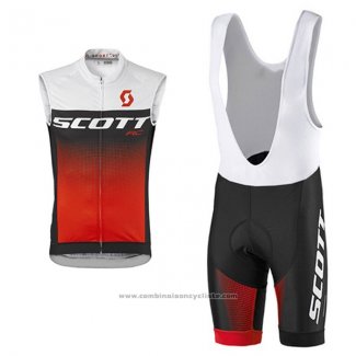 2017 Gilet Coupe-vent Scott Rouge