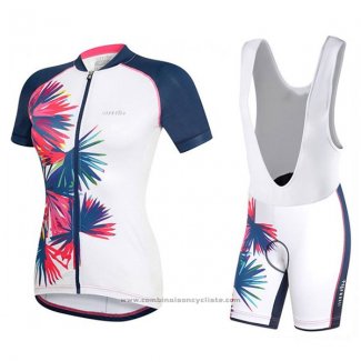 2017 Maillot Cyclisme Femme RH+ Blanc Manches Courtes et Cuissard