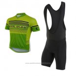 2017 Maillot Cyclisme Pearl Izumi Vert et Jaune Manches Courtes et Cuissard