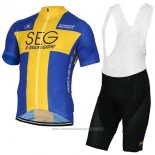 2017 Maillot Cyclisme SEG Racing Academy Champion Svezia Manches Courtes et Cuissard