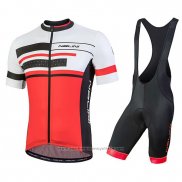 2018 Maillot Cyclisme Nalini Fatica Rouge Manches Courtes et Cuissard