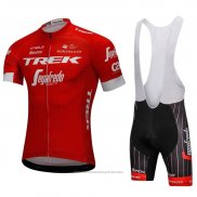 2018 Maillot Cyclisme Trek Segafredo Rouge Manches Courtes et Cuissard