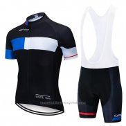 2019 Maillot Cyclisme Orbea Noir Bleu Blanc Manches Courtes et Cuissard