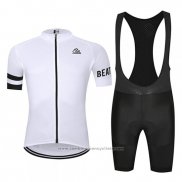 2019 Maillot Cyclisme Chomir Blanc Manches Courtes et Cuissard