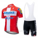 2019 Maillot Cyclisme Deceuninck Quick Step Champion Suisse Manches Courtes et Cuissard