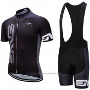 2019 Maillot Cyclisme Dna Noir Manches Courtes et Cuissard