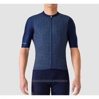 2019 Maillot Cyclisme La Passione Bleu Manches Courtes et Cuissard