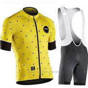 2019 Maillot Cyclisme Northwave Jaune Manches Courtes et Cuissard