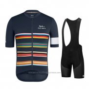 2019 Maillot Cyclisme Paul Smith Rapha Fonce Azul Manches Courtes et Cuissard