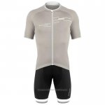 2020 Maillot Cyclisme De Marchi Lumiere Gris Manches Courtes et Cuissard