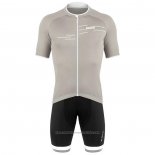 2020 Maillot Cyclisme De Marchi Lumiere Gris Manches Courtes et Cuissard