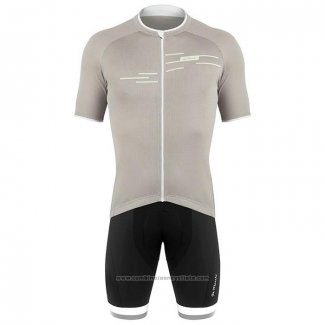 2020 Maillot Cyclisme De Marchi Lumiere Gris Manches Courtes et Cuissard