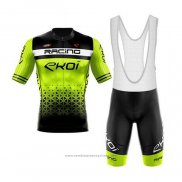 2020 Maillot Cyclisme EKOI Noir Vert Manches Courtes et Cuissard