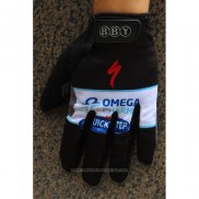 2020 Omega Quick Step Gants Doigts Longs Cyclisme Noir Blanc