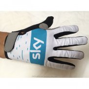 2020 Sky Gants Doigts Longs Cyclisme Blanc