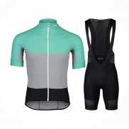 2021 Maillot Cyclisme POC Vert Manches Courtes et Cuissard