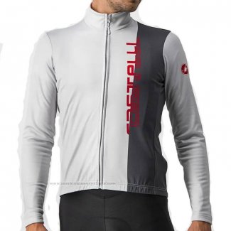 2023 Maillot Cyclisme Castelli Blanc Manches Longues Et Cuissard