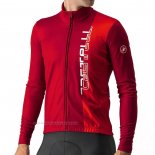 2023 Maillot Cyclisme Castelli Rouge Manches Longues Et Cuissard