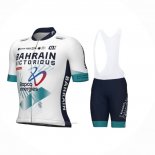 2024 Maillot Cyclisme Bahrain Victorious Blanc Manches Courtes Et Cuissard