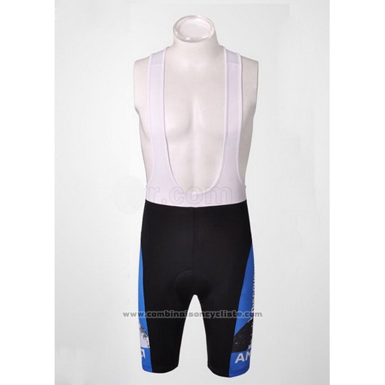 2007 Maillot Cyclisme Trek Noir et Bleu Manches Courtes et Cuissard