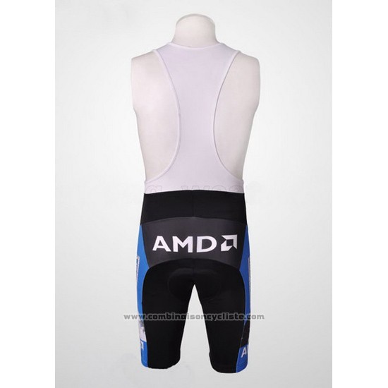 2007 Maillot Cyclisme Trek Noir et Bleu Manches Courtes et Cuissard