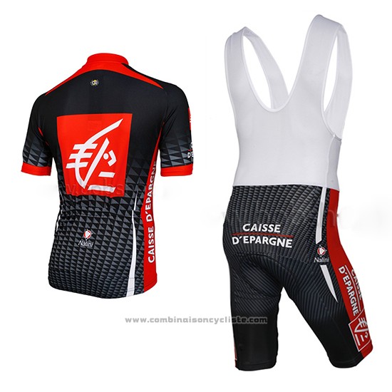 2010 Maillot Cyclisme Caisse D Epargne Noir et Blanc Manches Courtes et Cuissard