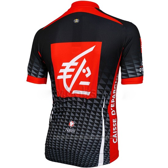 2010 Maillot Cyclisme Caisse D Epargne Noir et Blanc Manches Courtes et Cuissard