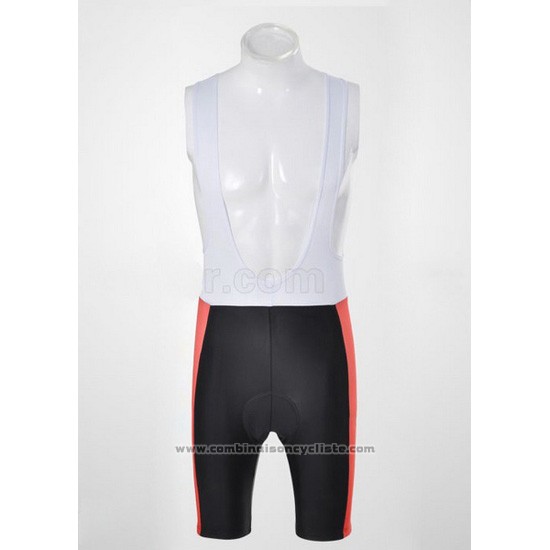 2010 Maillot Cyclisme Ferrari Noir et Rouge Manches Courtes et Cuissard
